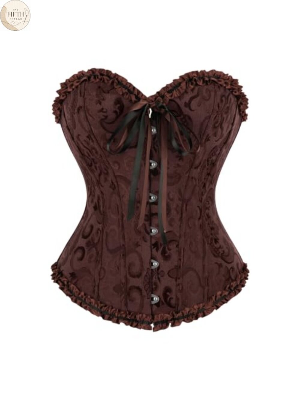 Renaissance Corset Top Jacquard Lace-Up Costume Bustier